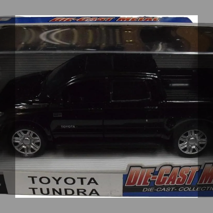 TOYOTA Tundra 1/36スケール 黒 DIECAST ダイキャスト ミニカー プルバック機能付き 完成品 モデルカー トヨタ 箱入り おもちゃ ライトアップ サウンド