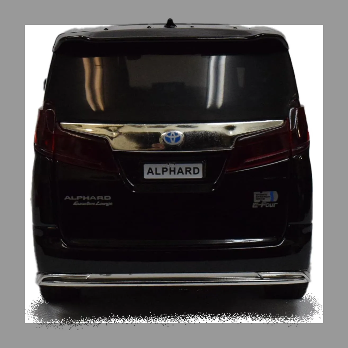 TOYOTA Alphard アルファード 1/24スケール 黒 DIECAST ダイキャスト ミニカー プルバック機能付き 完成品 モデルカー トヨタ 箱入り おもちゃ ライトアップ サウンド