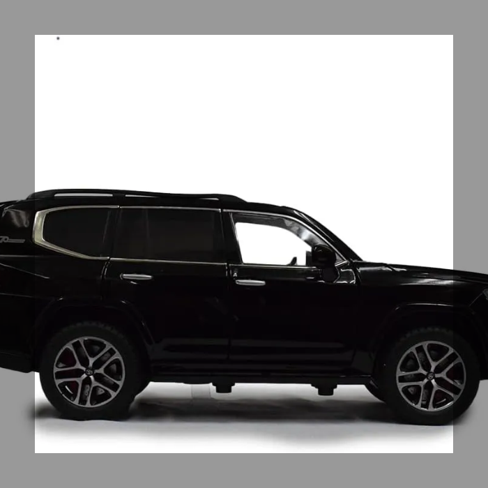 TOYOTA Land Cruiser 1/24スケール DIECAST ダイキャスト ミニカー プルバック機能付き 完成品 モデルカー トヨタ 箱入り おもちゃ ライトアップ サウンド