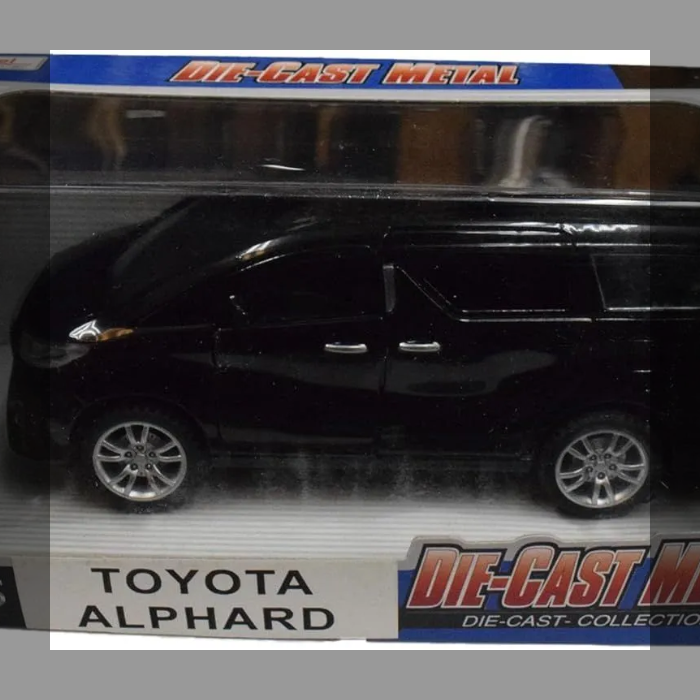 TOYOTA Alphard 1/32スケール 黒 DIECAST ダイキャスト ミニカー プルバック機能付き 完成品 モデルカー トヨタ 箱入り おもちゃ ライトアップ サウンド