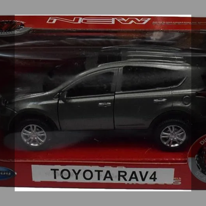 Toyota RAV4 ダイキャスト SUV ミニカー プルバック機能付き 1/40スケール 完成品 モデルカー TOYOTA トヨタ 箱入り おもちゃ