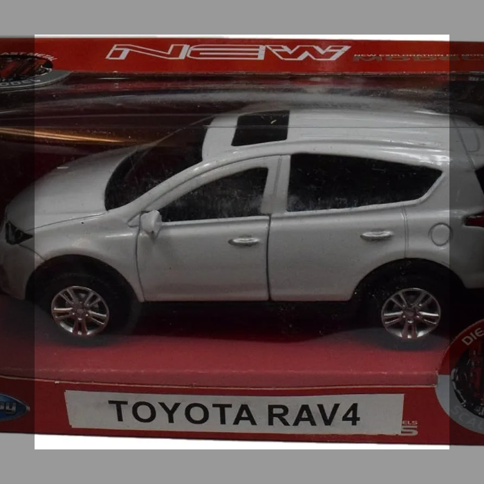 Toyota RAV4 ダイキャスト SUV ミニカー プルバック機能付き 1/40スケール 完成品 モデルカー TOYOTA トヨタ 箱入り おもちゃ