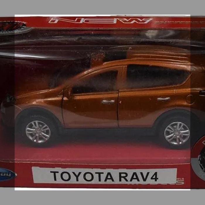 Toyota RAV4 ダイキャスト SUV ミニカー プルバック機能付き 1/40スケール 完成品 モデルカー TOYOTA トヨタ 箱入り おもちゃ