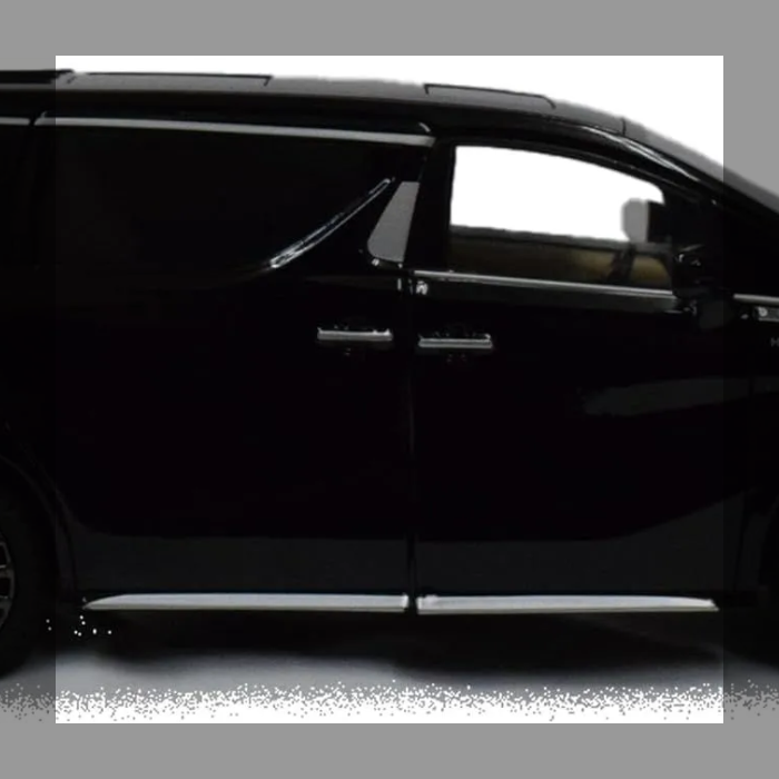 TOYOTA Alphard アルファード 1/24スケール 黒 DIECAST ダイキャスト ミニカー プルバック機能付き 完成品 モデルカー トヨタ 箱入り おもちゃ ライトアップ サウンド