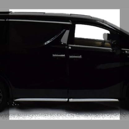 TOYOTA Alphard アルファード 1/24スケール 黒 DIECAST ダイキャスト ミニカー プルバック機能付き 完成品 モデルカー トヨタ 箱入り おもちゃ ライトアップ サウンド