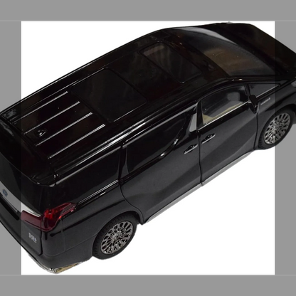 TOYOTA Alphard アルファード 1/24スケール 黒 DIECAST ダイキャスト ミニカー プルバック機能付き 完成品 モデルカー トヨタ 箱入り おもちゃ ライトアップ サウンド