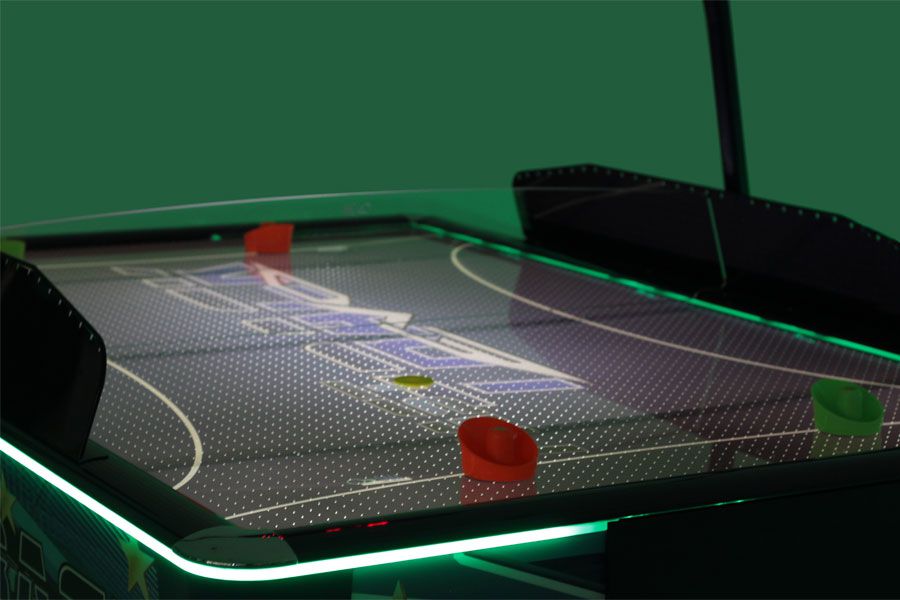 SAM 業務用エアホッケー JASC-6 4人用 コイン投入型 大型機 ゲーム筐体 Double Evo