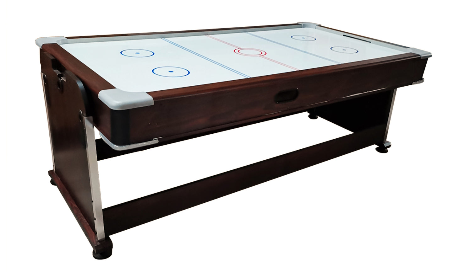 JBS 業務用 家庭用 7フィート 4in1 マルチビリヤードテーブル Bison/バイソン ブラウン