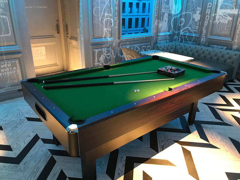 JBS 業務用 家庭用 7フィート ボールリターン ビリヤードテーブル Baron/バロン ブラウン