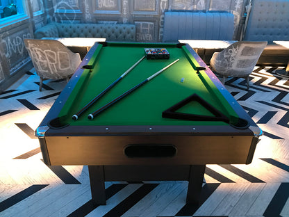 JBS 業務用 家庭用 7フィート ボールリターン ビリヤードテーブル Baron/バロン ブラウン