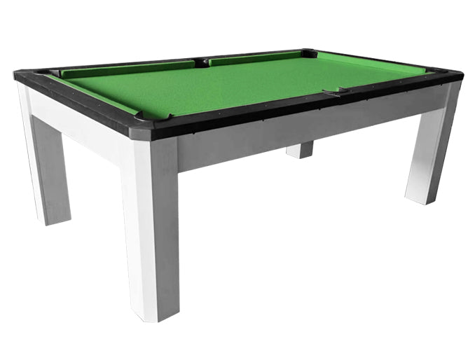 JBS 家庭用 7フィート Rustic 3in1 ホワイト ビリヤードプールテーブル テーブルトップ/卓球台付き